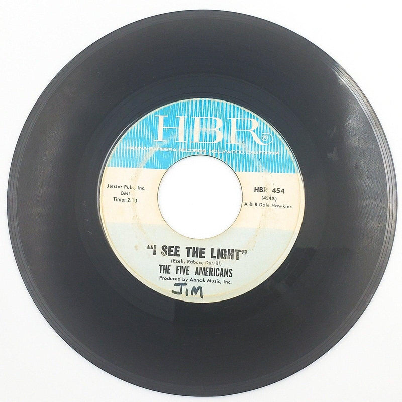 The Five Americans I See The Light Single Record Hanna Barbera 1965 Garage Rock 1