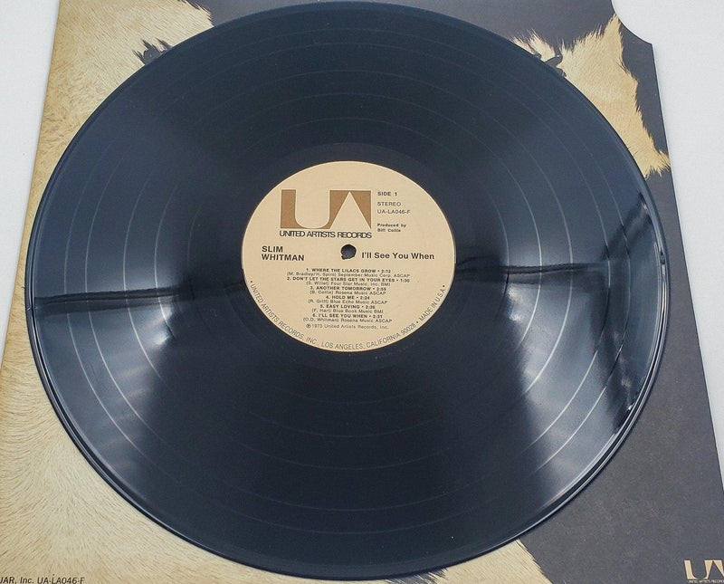 Slim Whitman I'll See You When 33 RPM LP Record United Artists 1973 5