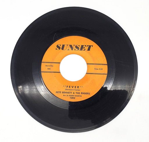 Pete Bennett Fever / Soft 45 RPM Single Record Sunset 1961 1002 1