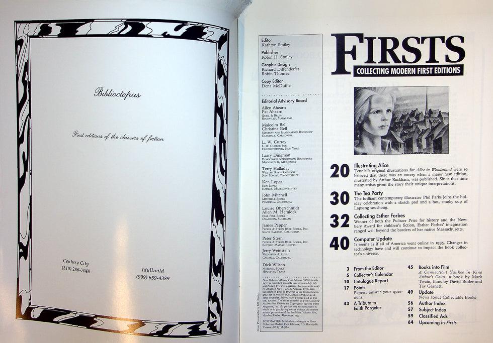 Firsts Magazine December 1995 Vol 5 No 12 Collecting Esther Forbes 2