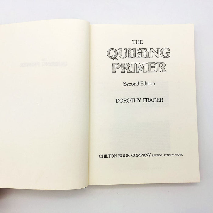 The Quilting Primer Hardcover Dorothy Frager 1979 Beginners Techniques Designs 7