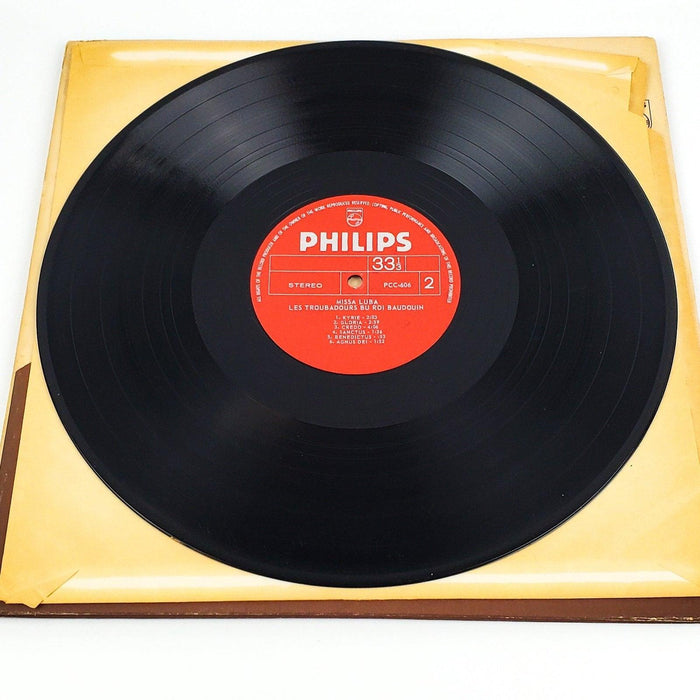 Les Troubadours Du Roi Baudouin Missa Luba Record 33 LP Philips 1963 Gatefold 1 6