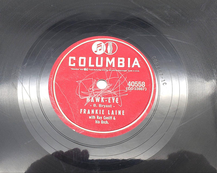 Frankie Laine Hawk-Eye / Your Love Single Record Columbia 1955 40558 1