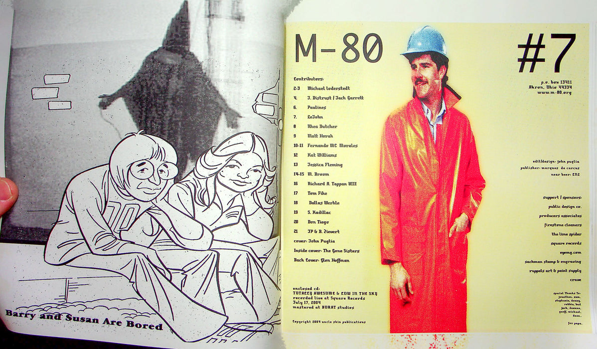 M-80 Magazine Zine No 7 2004 John Puglia The Gone Sisters Glen Hoffman Art DIY
