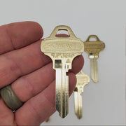 Schlage Everest 35-016 C235 Key Blanks Nickel Silver 6 Pin Lot Of 5 NOS 2