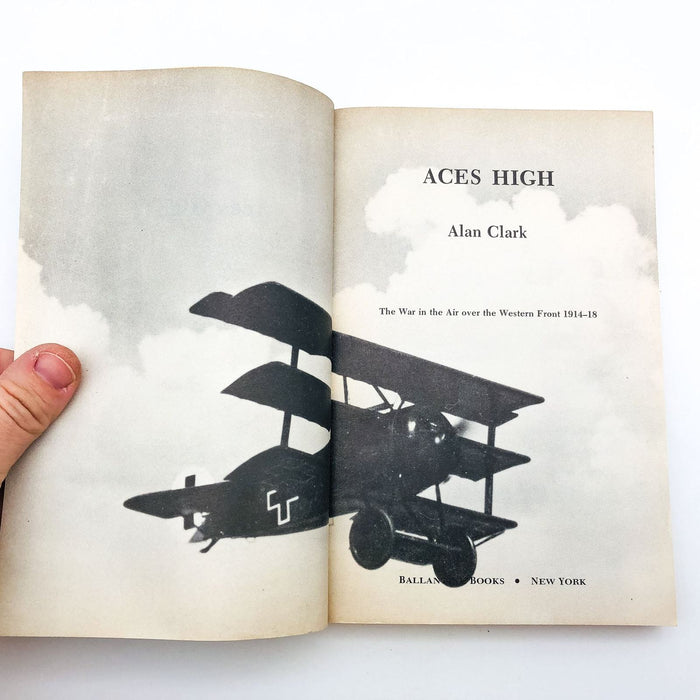 Aces High Paperback Alan Clark 1974 1st Edition WW1 Fighter Pilots Narrative 5