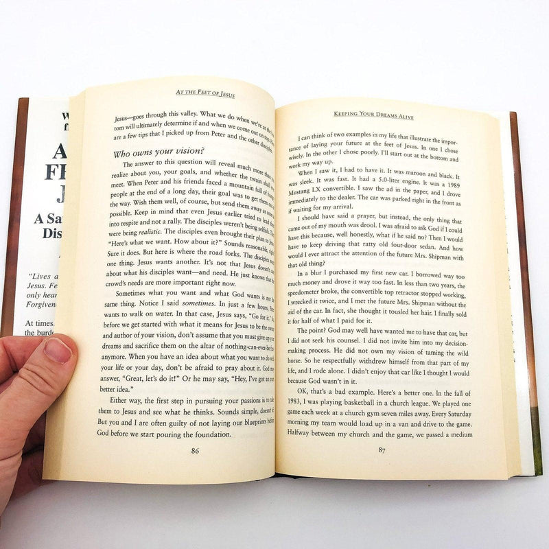 At The Feet of Jesus Hardcover Brian Shipman 2003 Faith Bible Jesus Christ 9