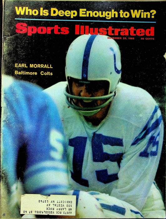 Sports Illustrated Magazine November No 22 1968 Earl Morrall Baltimore Colts 1