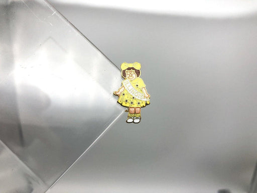 Illinois State Pin Pinback Beauty Pageant Miss World America Yellow Star Dress 2