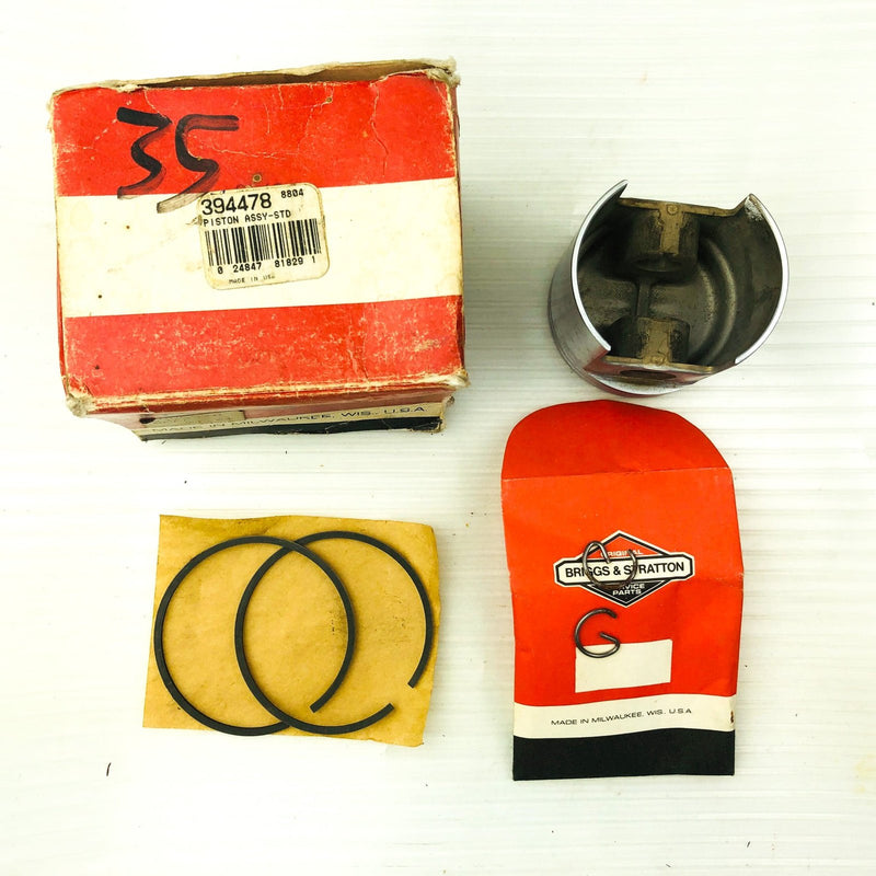 Briggs and Stratton 394478 Piston Assembly Standard Genuine OEM New Old Stock 4