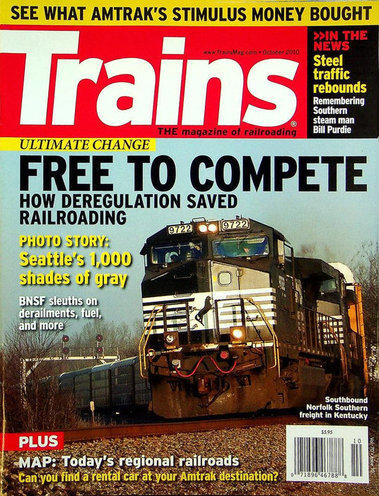 Trains Railroading Magazine October 2010 Vol 70 No 10 Free To Compete