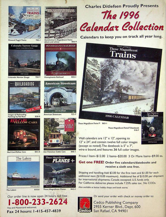 Trains Magazine January 1996 Vol 56 No 1 Union Pacific In The Nevada Desert