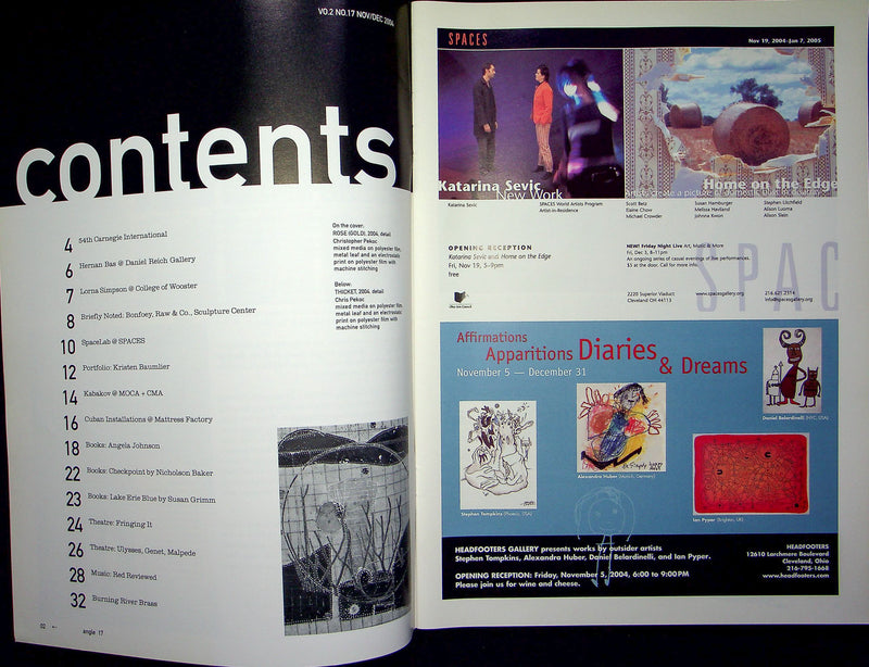 Angle Magazine Nov-Dec 2004 Pekoc Dark Nature Hernan Bas Lorna Simpson Kabakov