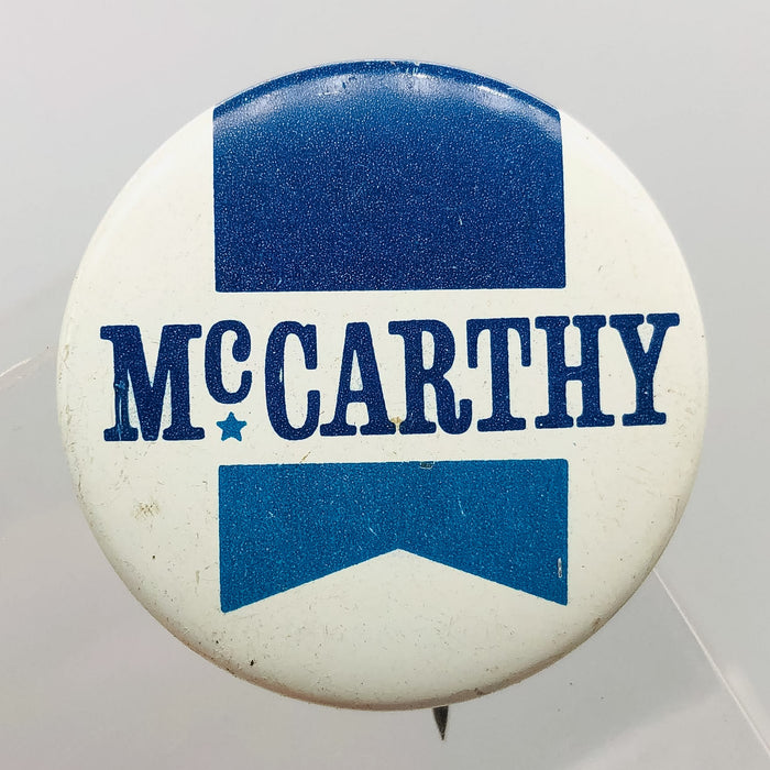 McCarthy Button Pin 1.25" Political Campaign US Senator Eugene Union Made 2