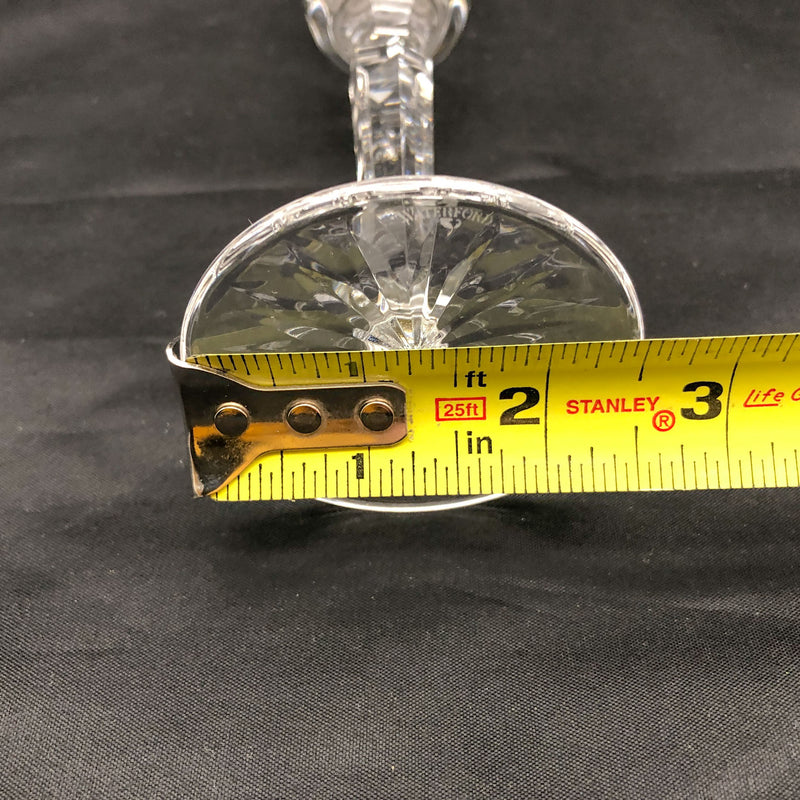 Waterford Champaign Flute Platinum Lismore 8-7/8" Signed Silver Rim 101661