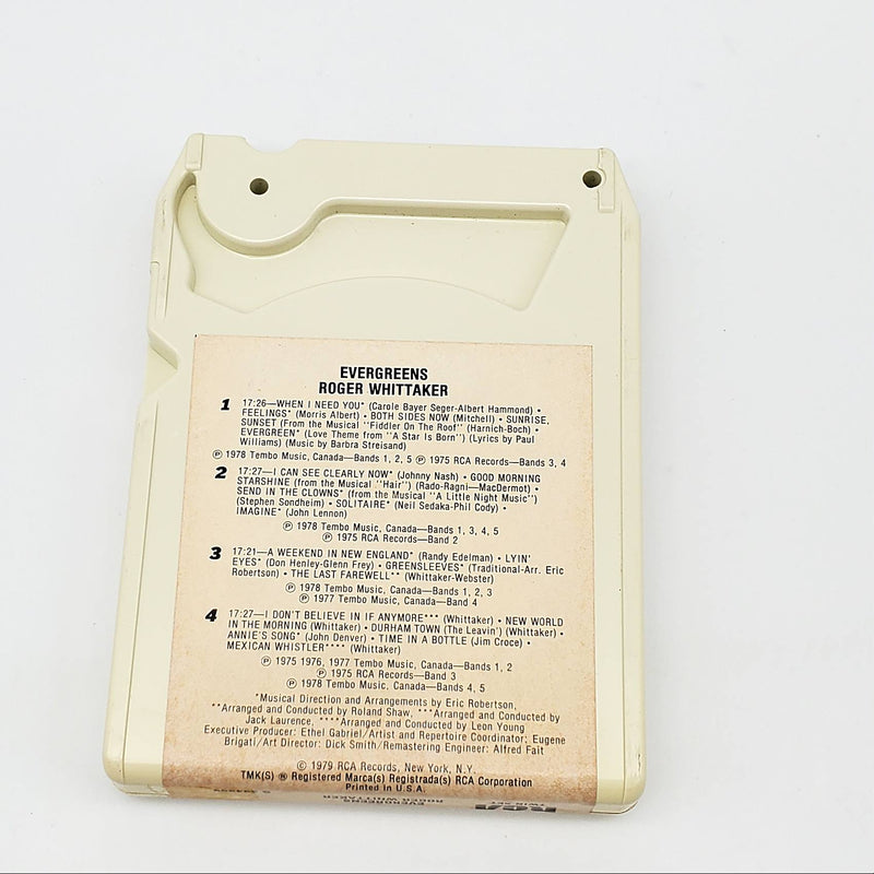 Roger Whittaker Evergreens 8-Track Tape Album RCA 1979 S 234263