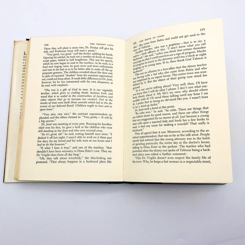 The Violent Land Hardcover Jorge Amado 1977 Brazil Cacao Plantations 4th Print 10