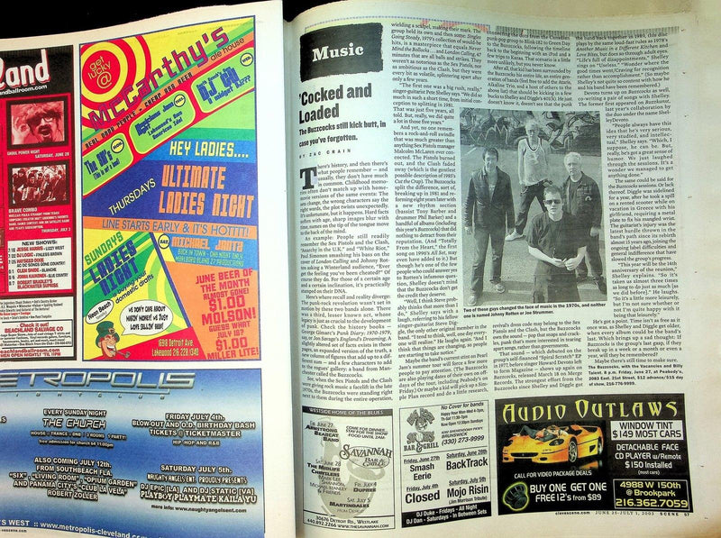 Cleveland Scene Magazine June 2003 No 26 Buzzcocks Band English Punk Rock Chat 3