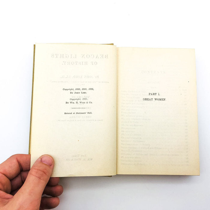 Beacon Lights Of History Vol 4 IV HC John Lord LL. D. 1921 History Lectures 8