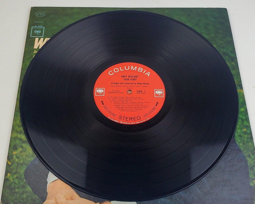 Andy Williams Dear Heart 33 RPM LP Record Columbia 1965 CS 9138 5