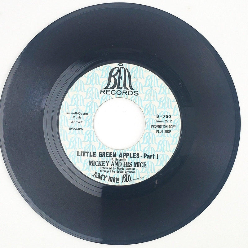 Mickey And His Mice Little Green Apples Record 45 RPM Single B-750 Bell Promo 2