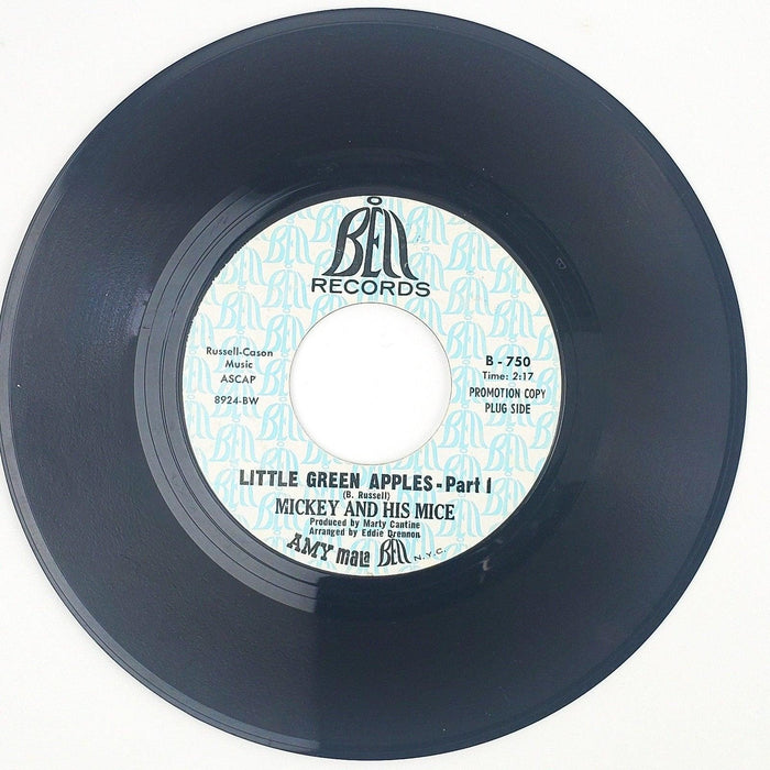Mickey And His Mice Little Green Apples Record 45 RPM Single B-750 Bell Promo 2