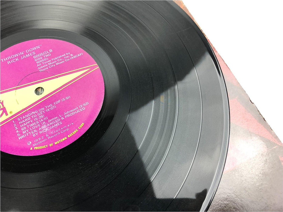 Rick James 33 Record Throwin' Down 6005GL Motown 1982 "Money Talks" 5
