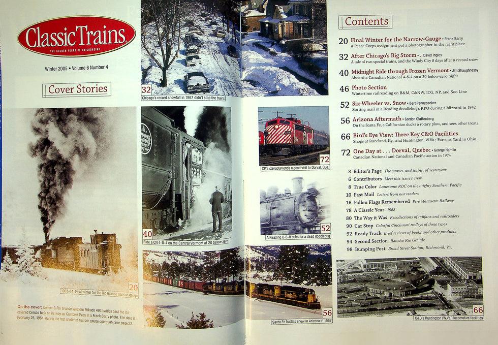 Classic Trains Magazine Winter 2005 Vol 6 No 4 Steam's Last Full Winter