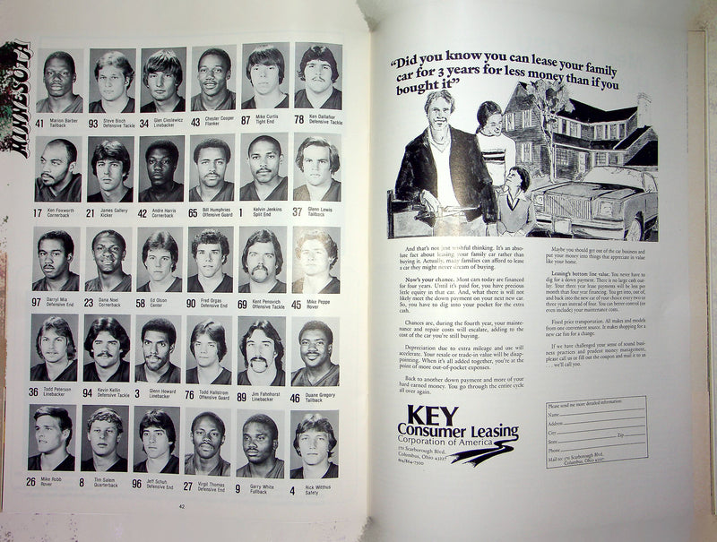 Ohio State Buckeye Football Program Sep 20 1980 Vs. Minnesota Golden Gophers