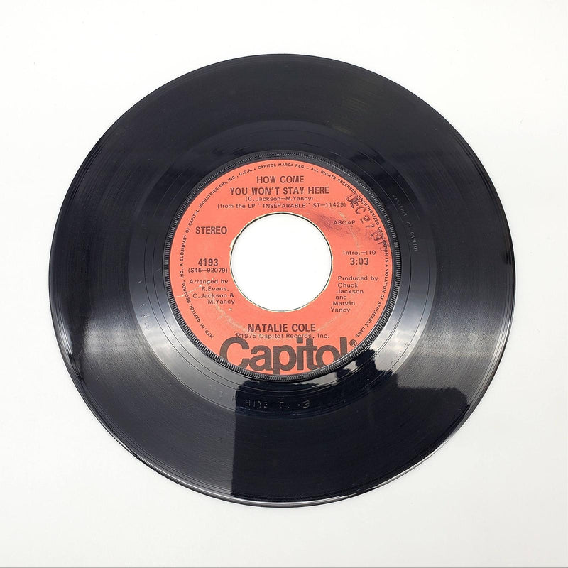 Natalie Cole Inseparable Single Record Capitol Records 1975 4193 2