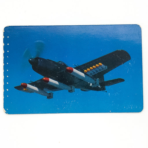 1950s 3 Minute Oats Airplane Martin AM-1 Mauler Aviation Bomber Color Photo Card 1