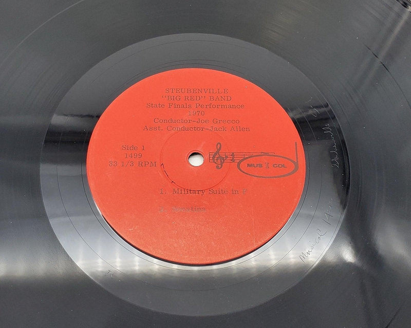 Stuebenville Big Red Band State Finals Performance 1970 33 RPM LP Record 1