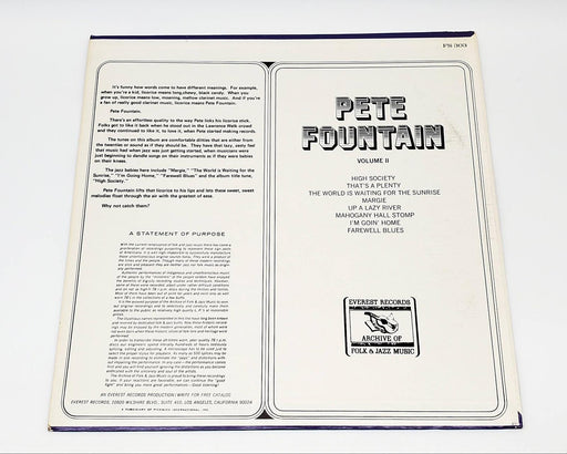 Pete Fountain Volume II LP Record Everest Records 1974 FS 303 Jazz 2