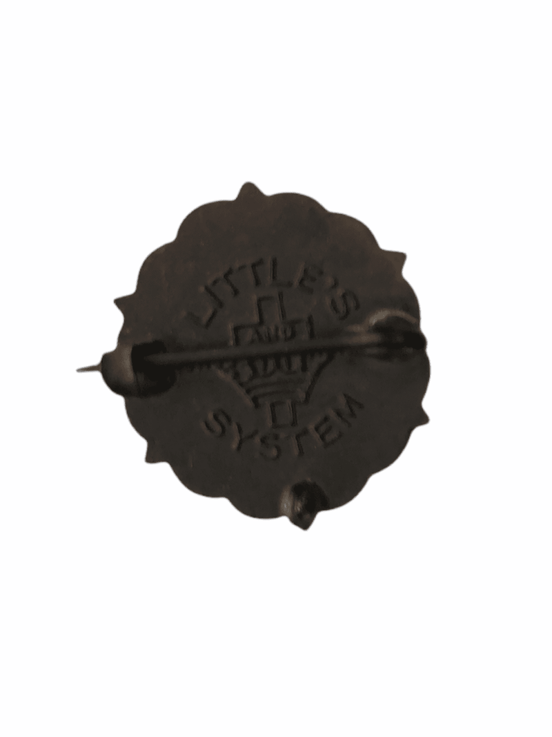 Bronze Congregational Lapel Pin Sunday School Little System Cross Crown Enamel 6