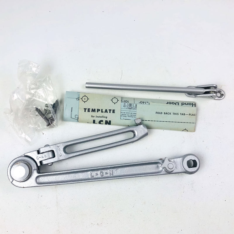 LCN Size B C Potbelly Closer Arm H90 RH ALUM Hold Open 90 Right-Handed Aluminum