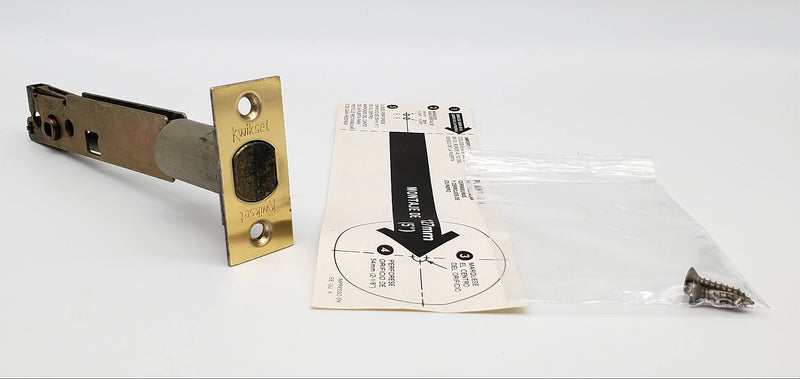 Vintage Kwikset 5in Backset Latch 1-3014 Bright Brass US 3 NOS NO BOX