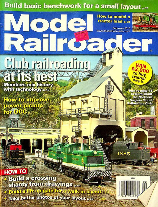 Model Railroader Magazine February 2016 Vol 83 No 2 Club Railroading At Its Best