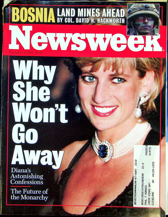 Newsweek Magazine December 4 1995 Princess Diana Di England Royalty Monarchy