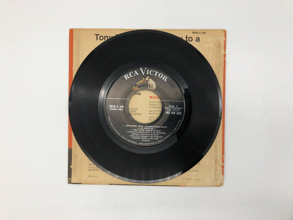 Tony Martin World of Romance Record 45 RPM EP SPA-7-39 RCA Victor 1957 Sample 4