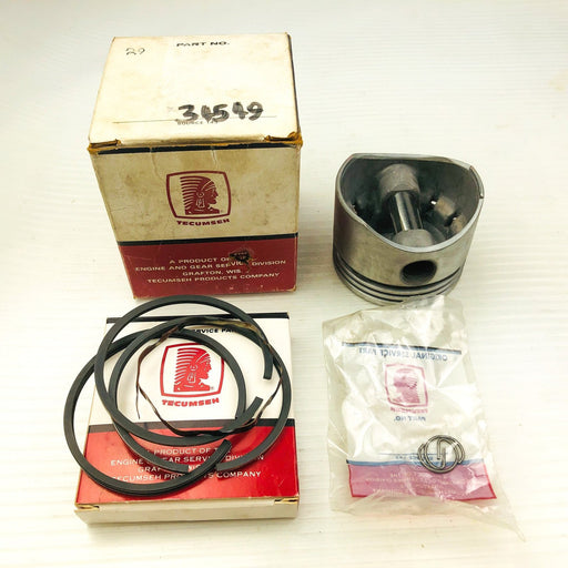 Tecumseh 34549 Piston Assembly for Engine With 34324 Rings Genuine OEM New NOS 1